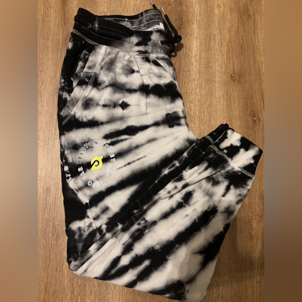 Peloton Black and White Tie-Dye Jacket